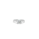 Load image into Gallery viewer, Les Pinky collection lab-grown round shape solitaire diamond on platinum by Victoire