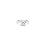Load image into Gallery viewer, Les Pinky Collection featuring a cushion cut lab grown diamond solitaire style on platinum by Victoire