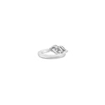 Load image into Gallery viewer, Back of Le Kiss Collection lip shape lab grown diamond ring in platinum by Victoire