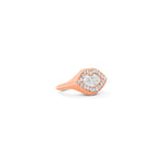Load image into Gallery viewer, Le kiss collection lip shape lab grown diamond in halo set in rose gold by Victoire