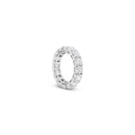 Load image into Gallery viewer, Detail of Les Classiques collection lab grown diamond eternity ring in white gold