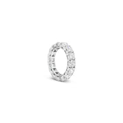 Detail of Les Classiques collection lab grown diamond eternity ring in white gold