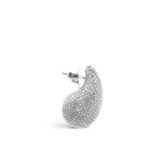 Load image into Gallery viewer, Les Classiques, Bulles earrings, water drop shape earrings featuring full pavée diamonds by Victoire