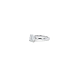 Load image into Gallery viewer, Les Pinky Collection ring featuring a round shape lab-grown diamond, solitaire mounted on platinum by Victoire