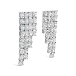 Load image into Gallery viewer, Art Deco Collection cushion cut lab grown diamonds earrings in platinum detail by Victoire