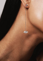Lip Shape Lab Grown Diamond Pendant Earrings