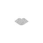 Load image into Gallery viewer, Le Kiss Collection pinky ring in pavée lab grown diamonds in platinum by Victoire