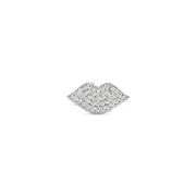 Le Kiss Collection pinky ring in pavée lab grown diamonds in platinum by Victoire