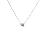 Load image into Gallery viewer, Les Classiques collection lab grown diamond solitaire pendant in white gold by Victoire