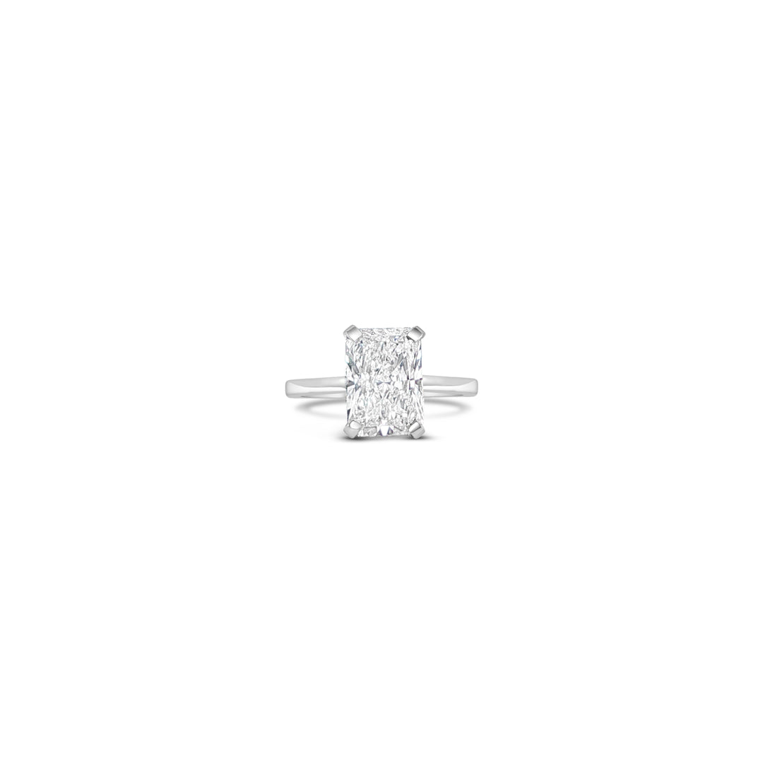 les pinky collection lab grown diamond radiant cut in platinum by victoire